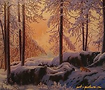 Статуэтка 早晨在瓦拉姆 油画