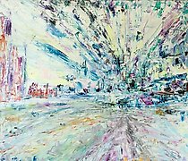 Статуэтка 城市的节奏 油画 布面 板材