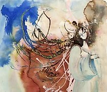 Статуэтка ULISSE 纸，丙烯 (纸，丙烯颜料)