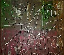 Статуэтка "Who is Canvas, oil, acr…