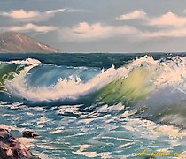 buy The translation of "Волна холст, масло" into English is "Wave canvas, oil."