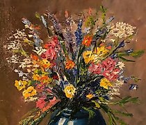 buy "Field flowers canvas, oil"