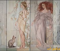 Статуэтка "The Seasons" Polyptych …
