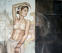 Статуэтка "Protection" oil on canv…