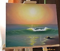 buy The translation of "Волна холст, масло" is "Wave canvas, oil."