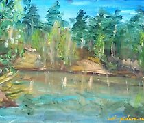 Статуэтка "Oil on canvas"