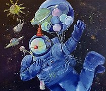 Статуэтка "Day of Cosmonautics Can…