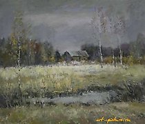 Статуэтка Поздняя осень. Холст, ма…