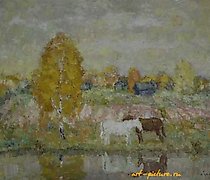 Статуэтка Indian summer. Canvas, o…