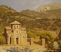 Статуэтка Byzantine church in the …