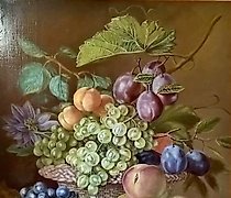 购买 果蔬静物 画布,油画