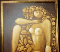 购买 丰饶女神 油画，画布