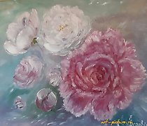 Статуэтка "Flowering Peonies, oil …