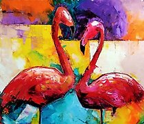 购买 爱 油画 布面