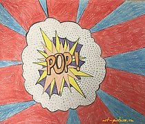 купить Pop art Бумага, карандаш 
