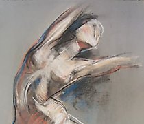 Статуэтка 在运动中，粉彩，纸张