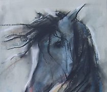 购买 马头 粉彩，纸