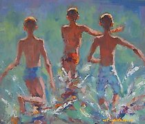 Статуэтка 夏天的油画，帆布