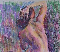 Статуэтка "Nude with hand thrown b…