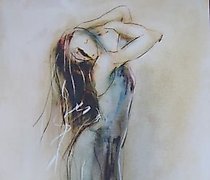 Статуэтка 芭蕾舞者的形象 油画，纸板