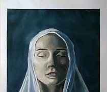 购买 在黄昏中,水粉,纸张