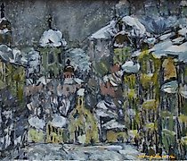 купить Смоленск, ул. Благовещенская. Картон, масло. 21 х 26 см