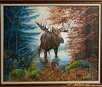 购买 森林巨人 油画，画布