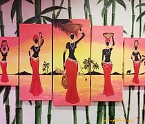 buy The text translates to "The day fades, canvas, acrylic" in English.