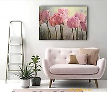 купить Тюльпаны Масло, оргалит