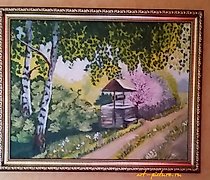 Статуэтка "The Well" Canvas on car…