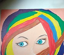 купить Радуга Масло, картон 