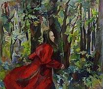 购买 简娜 布面油画