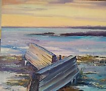 Статуэтка "Drivyata. Sunset. Oil, …