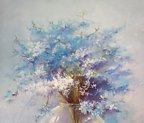 Статуэтка 紫罗兰 油画，画布