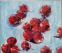 Статуэтка "Winter Cherry Oil, canv…