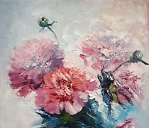 Статуэтка Peonies Oil, canvas