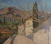 buy Chekhovka. Canvas. Oil. 50 x 55.
