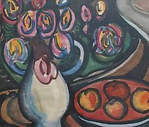 купить Натюрморт. Ваза. Акварель. 48 х 48 см