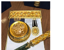 法贝热 Faberge "加冕" 冠冕信刀