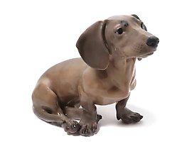瓷制摆件（小雕像）"腊肠犬" 皇家哥本哈根