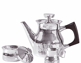 银色茶/咖啡服务，4件套 Erik Löfman Эрик Лофман