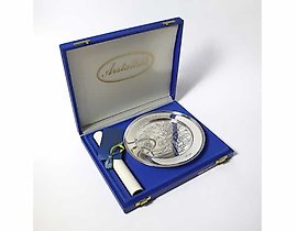 限量版银质收藏盘，瑞典，马尔默，GEWE SILVERVARUFABRIKEN AB工作室，1978年。