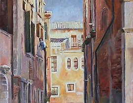 The translation of "Уголок Венеции" into English is "A Corner of Venice."