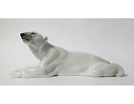 Статуэтка "Белый медведь", Royal Copenhagen, 1907-1923, Model - 1250