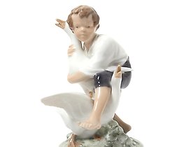 The Goose Thief. Denmark, Copenhagen, Royal Copenhagen.