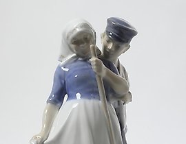 "Porcelain figurine Harvesters Royal Copenhagen"