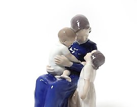 "Happy family. Denmark, Copenhagen, Bing & Grondahl."