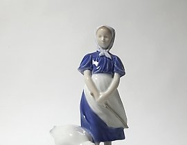 放牧女郎。丹麦，哥本哈根，皇家哥本哈根