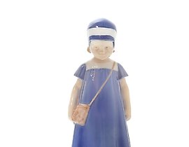 Elsa. A sad girl. Denmark, Copenhagen, Bing & Grondahl.