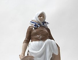 奶牛挤奶工。丹麦，哥本哈根，皇家哥本哈根